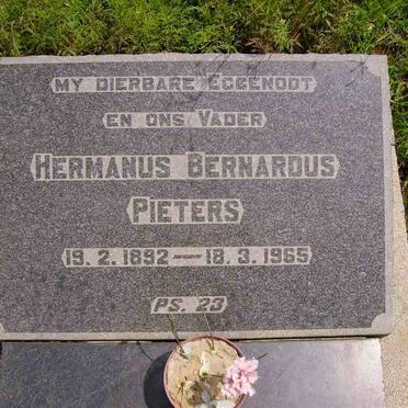 PIETERS Hermanus Bernardus 1892-1965