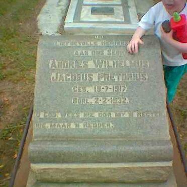 PRETORIUS Andries Wilhelmus Jacobus 1917-1932