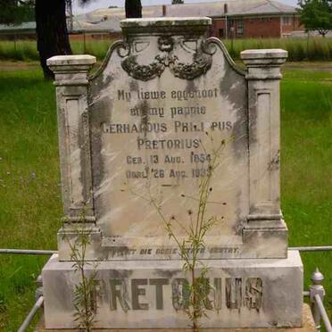 PRETORIUS Gerhardus Philippus 1854-1935