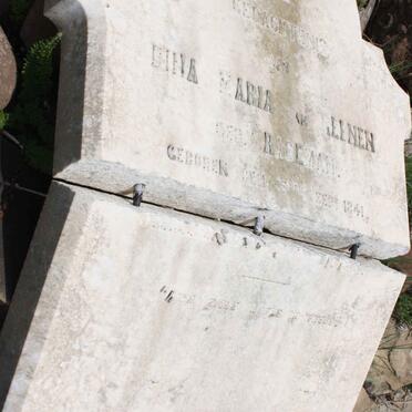 REENEN Dina Maria, van nee RADEMAN 1841-1879