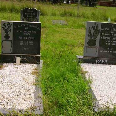 RABIE Pieter Paul 1906-1975 &amp; Gerrida Cornelia 1913-1996