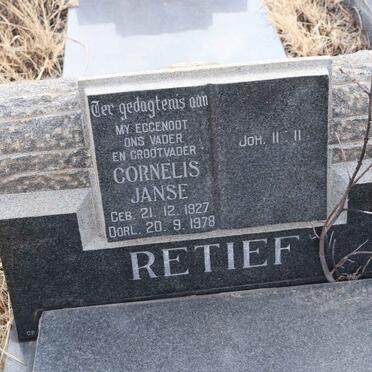 RETIEF Cornelis Janse 1927-1978