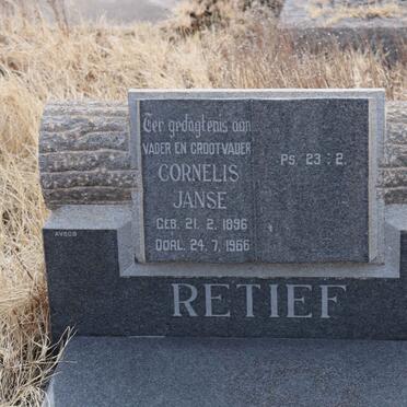 RETIEF Cornelis Janse 1896-1966