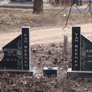 REENEN Reenen Dirk, van 1945-2011 & Anne 1945-1999