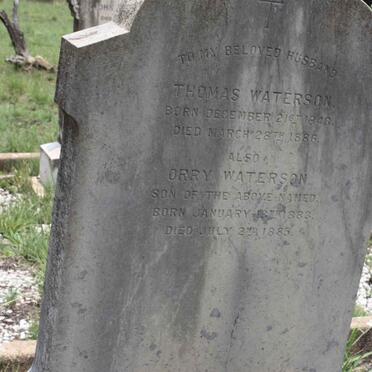 WATERSON Thomas 1843-1886 :: WATERSON Orry 1883-1885