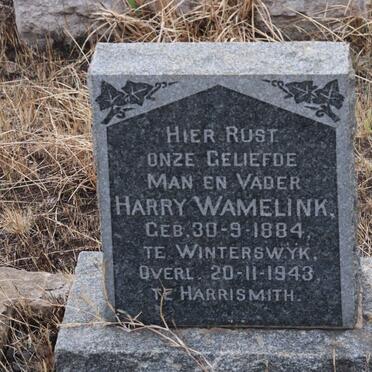 WAMELINK Harry 1884-1943