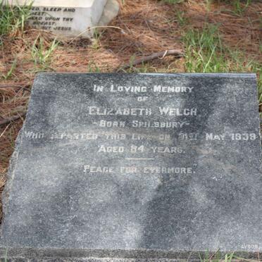 WELCH Elizabeth born SPILSBURY -1939