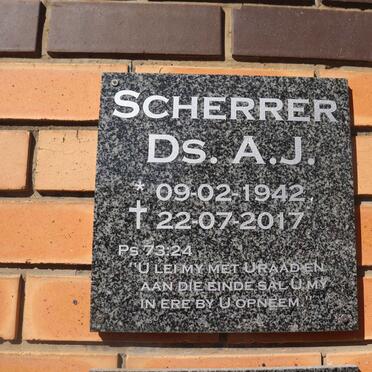 SCHERRER A.J. 1942-2017