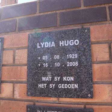 HUGO Lydia 1929-2008
