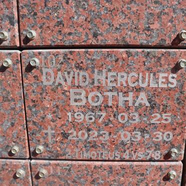 BOTHA David Hercules 1967-2023