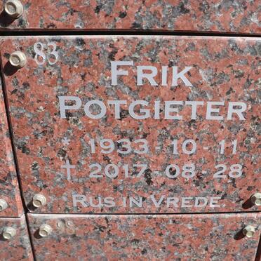 POTGIETER Frik 1933-2017
