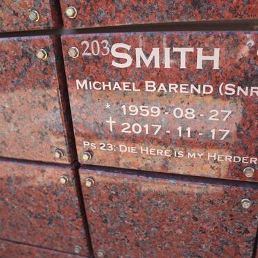 SMITH Michael Barend 1959-2017