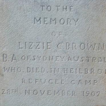 BROWN Lizzie C. -1902