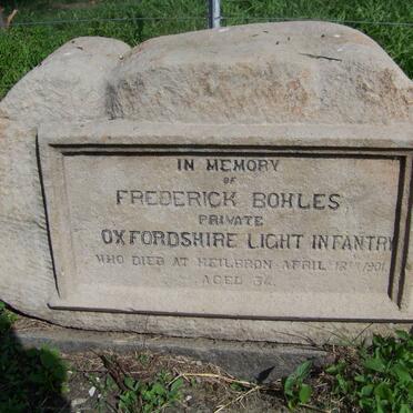 BOHLES Frederick -1901