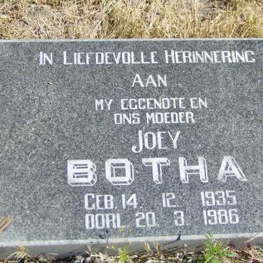 BOTHA Joey 1935-1986