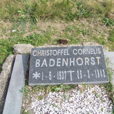 BADENHORST Christoffel Cornelis 1937-1942