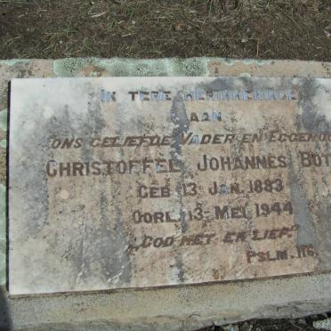 BOTHA Christoffel Johannes 1883-1944
