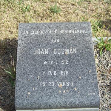 BOSMAN Joan 1912-1978