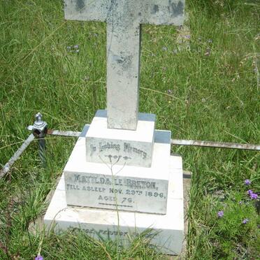 BRETON Mathilda, le -1896