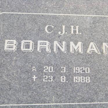 BORNMAN C.J.H. 1920-1988
