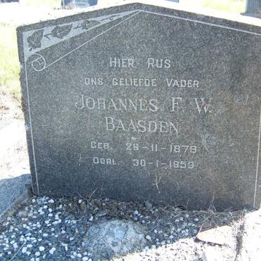 BAASDEN Johannes F.W. 1879-1953
