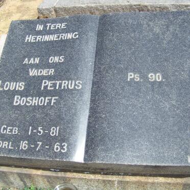 BOSHOFF Louis Petrus 1881-1963