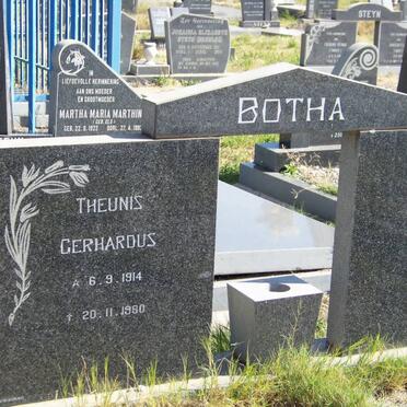 BOTHA Theunis Gerhardus 1914-1980
