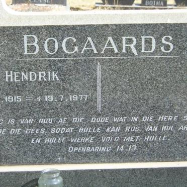 BOGAARDS Hendrik 1915-1977