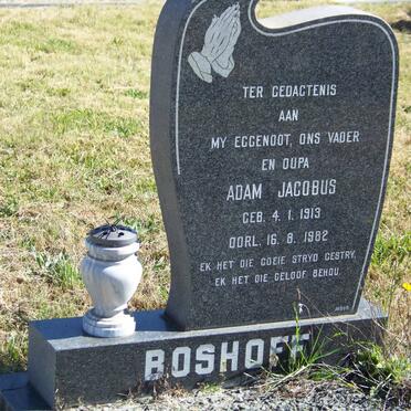 BOSHOFF Adam Jacobus 1913-1982