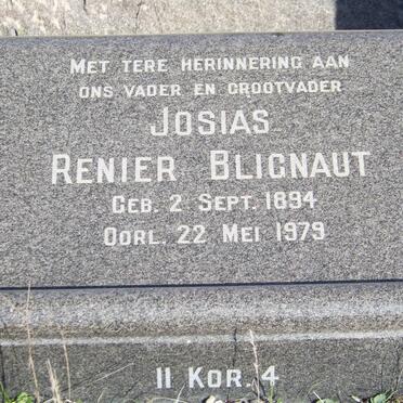 BLIGNAUT Josias Renier 1894-1979