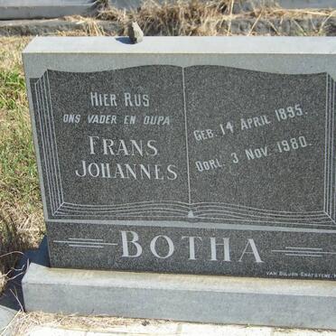 BOTHA Frans Johannes 1895-1980