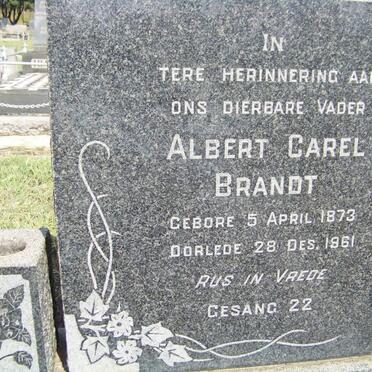 BRANDT Albert Carel 1873-1961