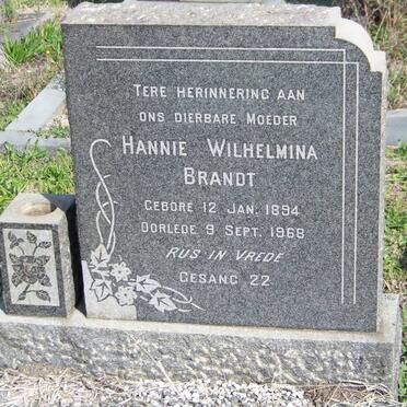 BRANDT Hannie Wilhelmina 1894-1968