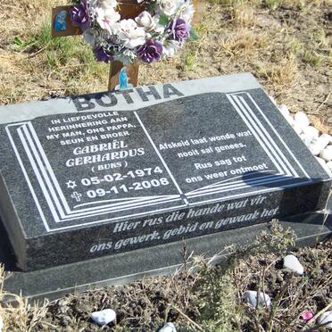 BOTHA Gabriel Gerhardus 1974-2008