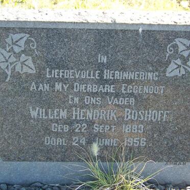 BOSHOFF Willem Hendrik 1883-1956