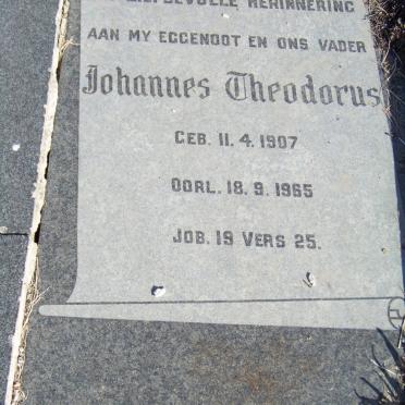 BOTHA Johannes Theodorus 1907-1965