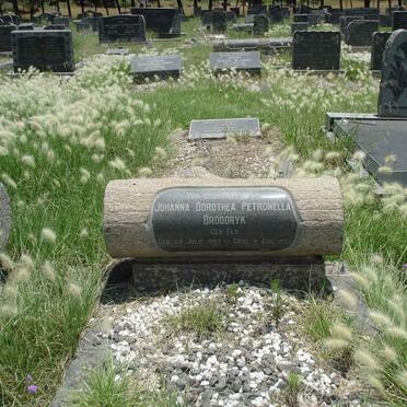BROODRYK Johanna Dorothea Petronella nee ELS 1887-1957