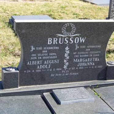 BRUSSOW Albert August Adolf 1895-1984 &amp; Margaretha Johanna 1901-1982 :: BRUSSOW H.W. 1925-1996 _1
