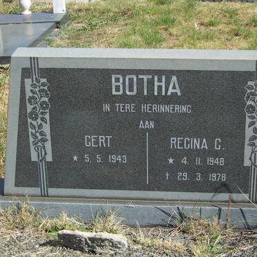 BOTHA Gert 1943- &amp; Regina C. 1948-1978