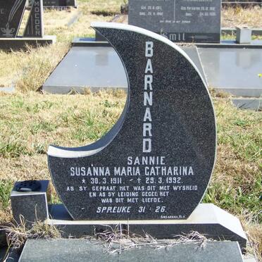 BARNARD Susanna Maria Catharina 1911-1992