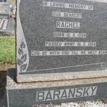 BARANSKY Rachel 1904-1964