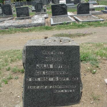 BOTHA Julia nee GREGOROWSKI 1852-1925