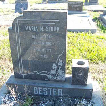 BESTER Maria M.Storm nee LATEGAN 1893-1976