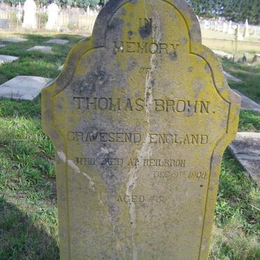 BROWN Thomas -1900
