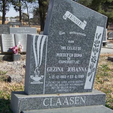CLAASEN Gezina Johanna 1903-1999