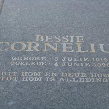 CORNELIUS Bessie 1919-1996