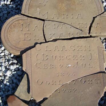 CLAASEN Maria Magdalena Elizabeth nee BURGER 1895-1939