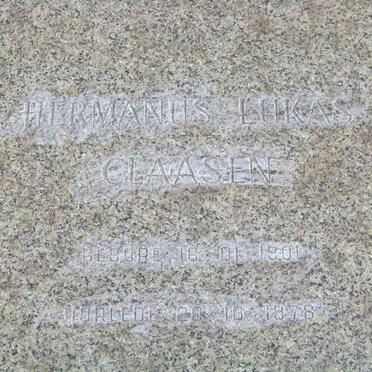CLAASEN Hermanus Lukas 1901-1978