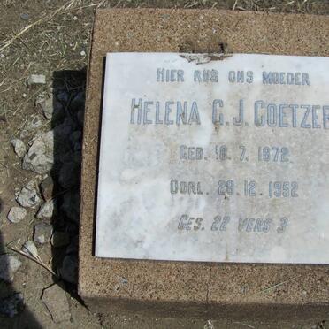 COETZER Helena G.J. 1872-1952