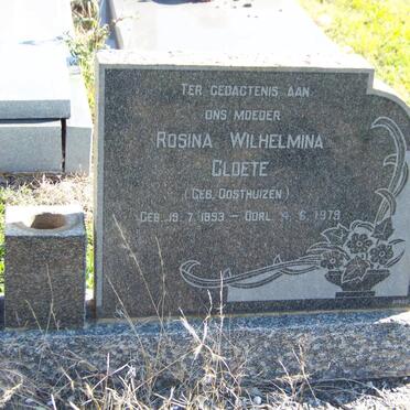 CLOETE Rosina Wilhelmina nee OOSTHUIZEN 1893-1979